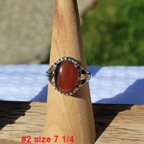 Carnelian Gemstone Rings - Picture 3 of 10